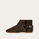 Avzam botki, czekoladowy brąz welur OUTLET